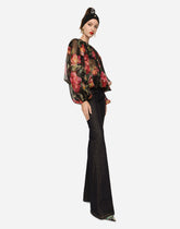 Rose-print chiffon blouse - | Dolce & Gabbana