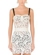 Laminated lace bustier - | Dolce & Gabbana