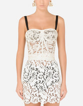 Laminated lace bustier - | Dolce & Gabbana