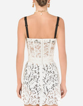 Laminated lace bustier - | Dolce & Gabbana