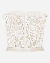 Laminated lace bustier - | Dolce & Gabbana