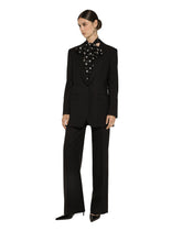 Chiffon pussy-bow blouse with polka-dot print - | Dolce & Gabbana