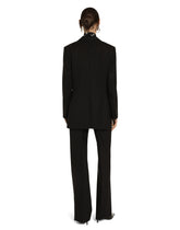 Chiffon pussy-bow blouse with polka-dot print - | Dolce & Gabbana