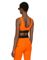 Spandex jersey bralette top DGVIB3 - | Dolce & Gabbana