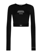 Long-sleeved spandex jersey top DGVIB3 - | Dolce & Gabbana