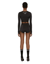 Long-sleeved spandex jersey top DGVIB3 - | Dolce & Gabbana