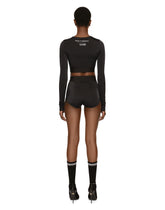 Long-sleeved spandex jersey top DGVIB3 - | Dolce & Gabbana