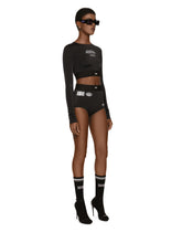 Long-sleeved spandex jersey top DGVIB3 - | Dolce & Gabbana