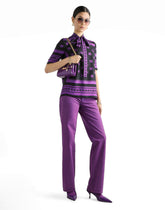 DG logo all-over print silk top - | Dolce & Gabbana