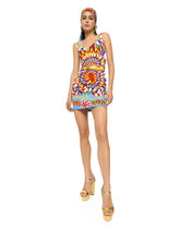 Carretto-print charmeuse bustier top - | Dolce & Gabbana