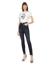 Jersey T-shirt with DG and heart print - | Dolce & Gabbana