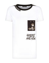 Jersey t-shirt with lettering - | Dolce & Gabbana