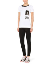 Jersey t-shirt with lettering - | Dolce & Gabbana
