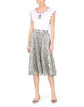 Jersey t-shirt with embroidery - | Dolce & Gabbana