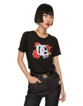 Jersey T-shirt with DG logo - | Dolce & Gabbana
