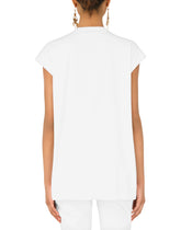 Jersey tank top with Dolce & Gabbana print - | Dolce & Gabbana