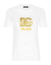 Jersey T-shirt with DG logo patch - | Dolce & Gabbana