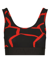 Giraffe-print technical jersey bralette - | Dolce & Gabbana