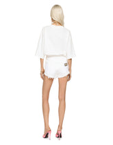 Jersey T-shirt with carnation patch - | Dolce & Gabbana