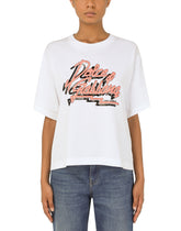 Jersey T-shirt with “Dolce Gabbana” print - | Dolce & Gabbana