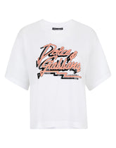 Jersey T-shirt with “Dolce Gabbana” print - | Dolce & Gabbana