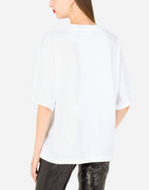 Jersey T-shirt with 90 supermodel print - | Dolce & Gabbana