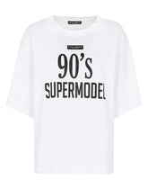 Jersey T-shirt with 90 supermodel print - | Dolce & Gabbana