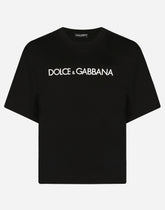 Jersey T-shirt with “Dolce & Gabbana” print - | Dolce & Gabbana