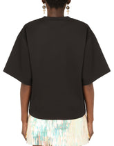 Jersey T-shirt with top model print - | Dolce & Gabbana
