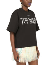 Jersey T-shirt with top model print - | Dolce & Gabbana