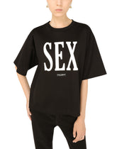 Jersey T-shirt with “Sex” print - | Dolce & Gabbana