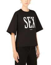Jersey T-shirt with “Sex” print - | Dolce & Gabbana