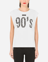 Jersey T-shirt with 90's print - | Dolce & Gabbana