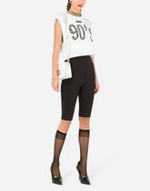 Jersey T-shirt with 90's print - | Dolce & Gabbana