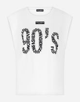 Jersey T-shirt with 90's print - | Dolce & Gabbana