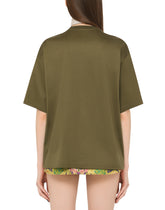 Jersey T-shirt with necklace embellishment - | Dolce & Gabbana