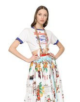 Jersey T-shirt with knot detail - | Dolce & Gabbana