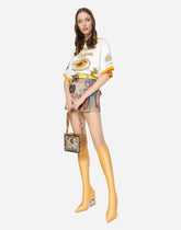 Cropped jersey T-shirt - | Dolce & Gabbana