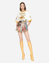 Cropped jersey T-shirt - | Dolce & Gabbana