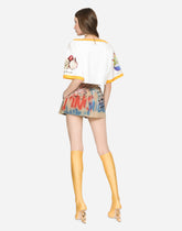 Cropped jersey T-shirt - | Dolce & Gabbana