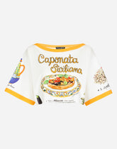 Cropped jersey T-shirt - | Dolce & Gabbana