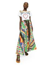 Cropped jersey T-shirt with Dolce&Gabbana lettering - | Dolce & Gabbana