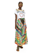 Cropped jersey T-shirt with Dolce&Gabbana lettering - | Dolce & Gabbana