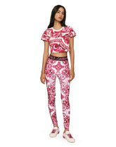 Cropped Majolica-print jersey T-shirt - | Dolce & Gabbana