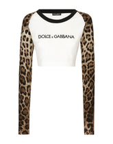 Long-sleeved T-shirt with Dolce&Gabbana logo - | Dolce & Gabbana