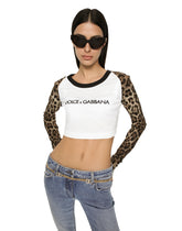 Long-sleeved T-shirt with Dolce&Gabbana logo - | Dolce & Gabbana