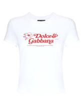 Jersey T-shirt with Dolce&Gabbana print - | Dolce & Gabbana