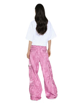 Jersey T-shirt with print and floral embroidery - | Dolce & Gabbana