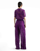 Short-sleeved Cordonetto lace T-shirt - | Dolce & Gabbana