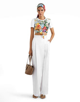 T-shirt with embroidery - | Dolce & Gabbana